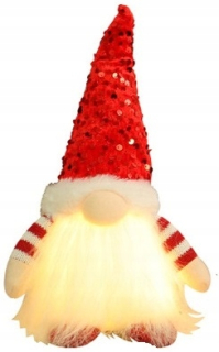 ZELENÝ Gnome VIANOČNÝ CLAUS *LED* ŽIARI